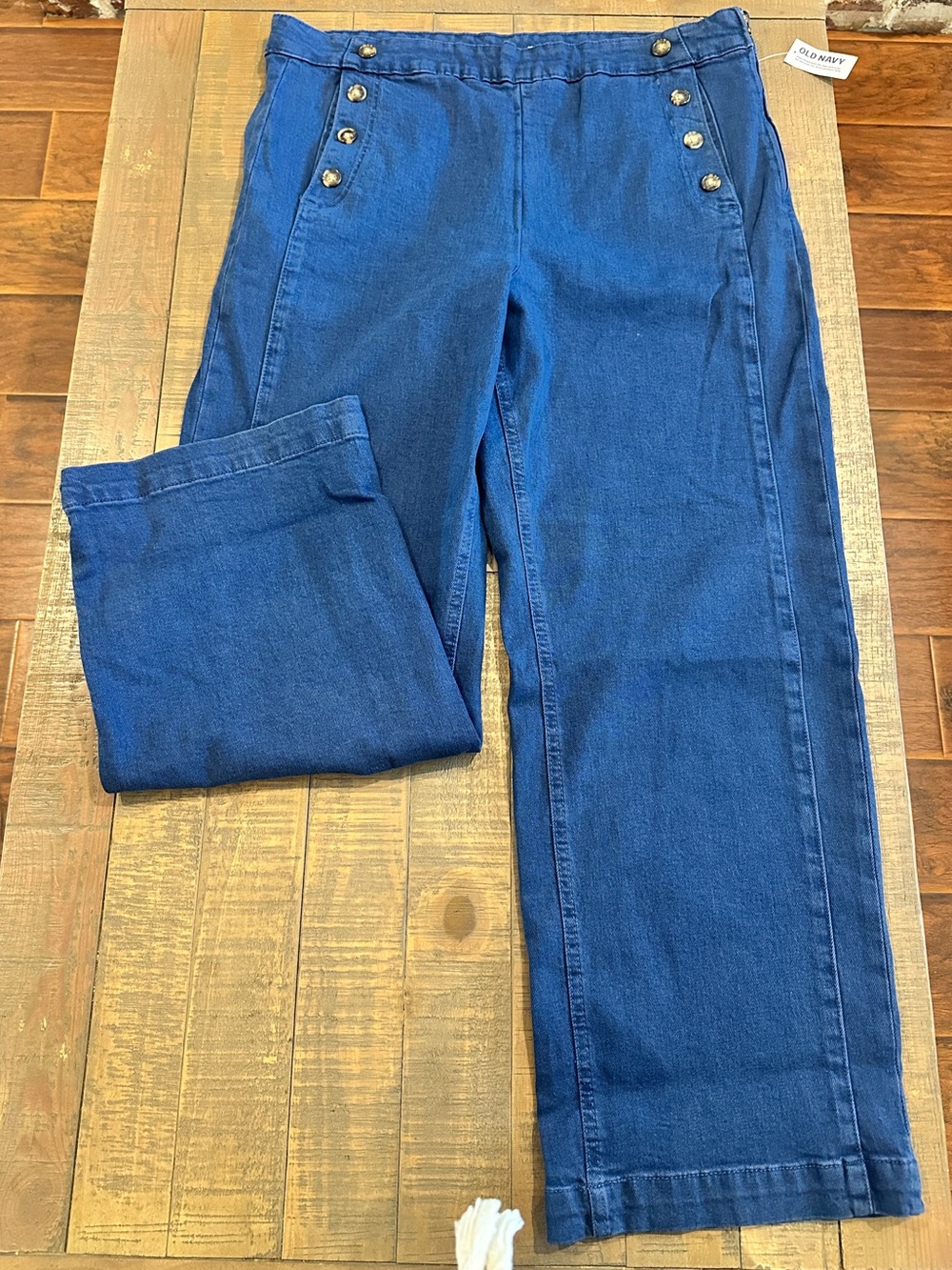 Plus Size - 16 Petite-Old Navy Extra High Rise Jeans